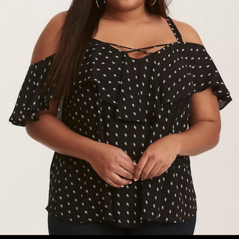 Torrid Black Diamond Blouse